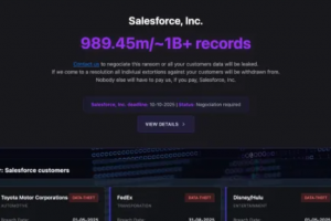 ShinyHunter monnaye 1 milliard de donnes Salesforce voles