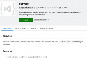 Microsoft dup par une simple extension VSCode