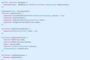L'API WebMCP �tend les applications Web aux agents IA