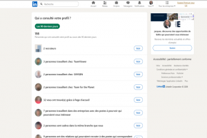 Plainte contre Linkedin sur la consultation des profils
