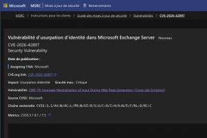 Les serveurs Exchange on premise frapp�s par un exploit zero-day