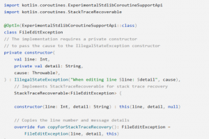 Kotlin am�liore les constantes de compilation