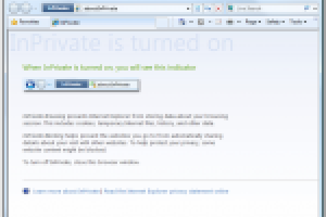 Internet Explorer 8 aura son mode de navigation prive