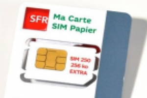 Des cartes SIM en papier chez SFR