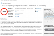 Cisco corrige de sérieuses failles dans Emergency Responder et d'autres produits