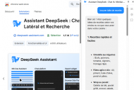Deepseek propose une extension pour Chrome