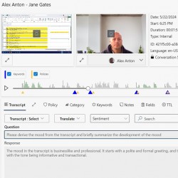 Avec MIR Insights AI, Mitel peut fournir une analyse des sentiments perus dans la conversation.(Crdit Mitel)