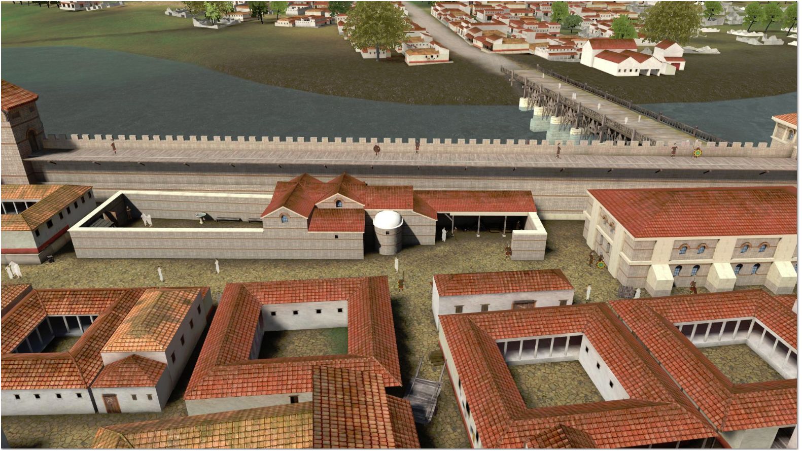 Thermes de l'�le de la Cit� reconstitu�s en 3D par Dassault Syst�mes